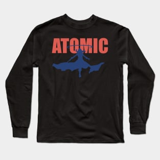 Most iconic moment from the Eminence in Shadow anime show in episode 5 - Cid Kagenou said I am ATOMIC in a cool silhouette Long Sleeve T-Shirt